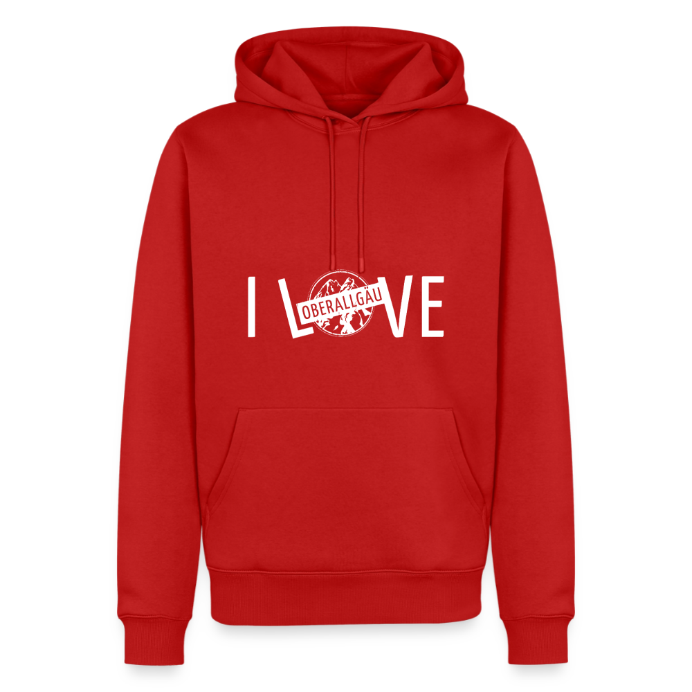 Männer Premium Hoodie | I LOVE - Rot