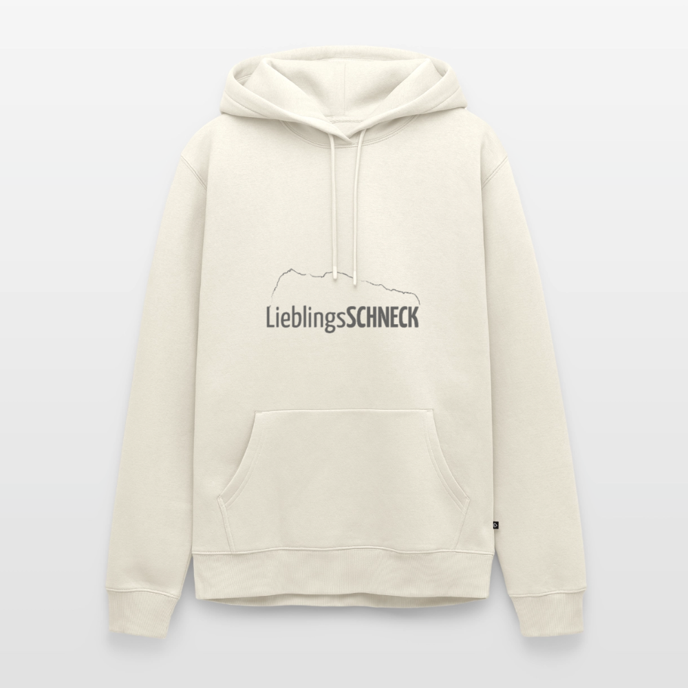 Männer Premium Hoodie | LieblingsSCHNECK - Naturweiß