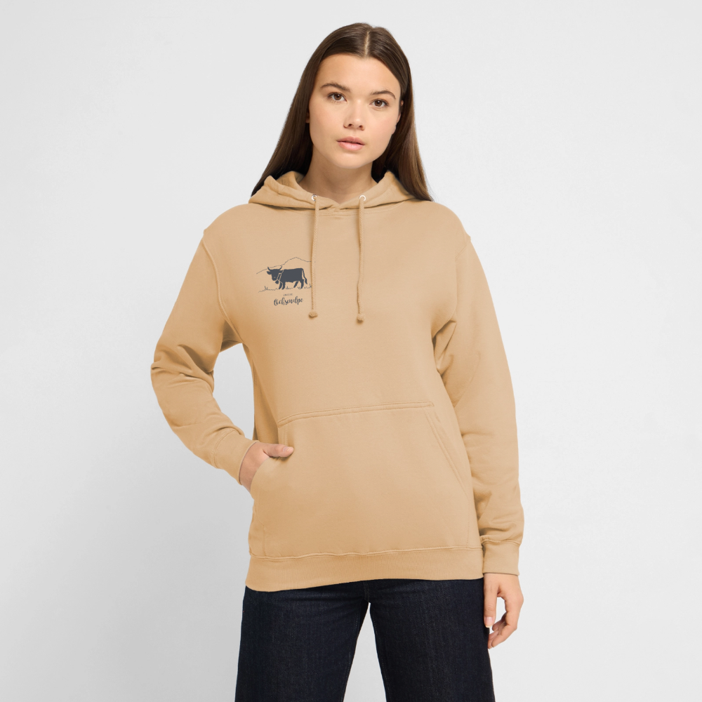 Unisex Hoodie | Untere Ochsenalpe - Pfirsich