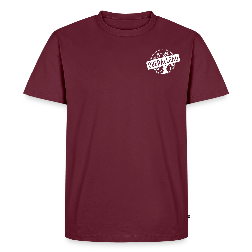 Männer Premium T-Shirt | OBERALLGÄU - Burgunderrot