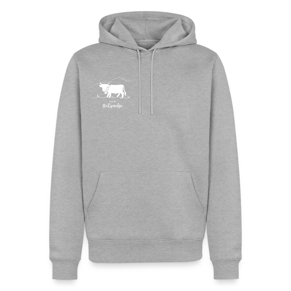 Männer Premium Hoodie | Untere Ochsenalpe - Grau meliert