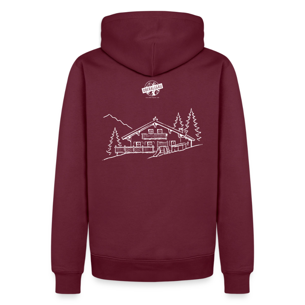Männer Premium Hoodie | Untere Ochsenalpe - Burgunderrot