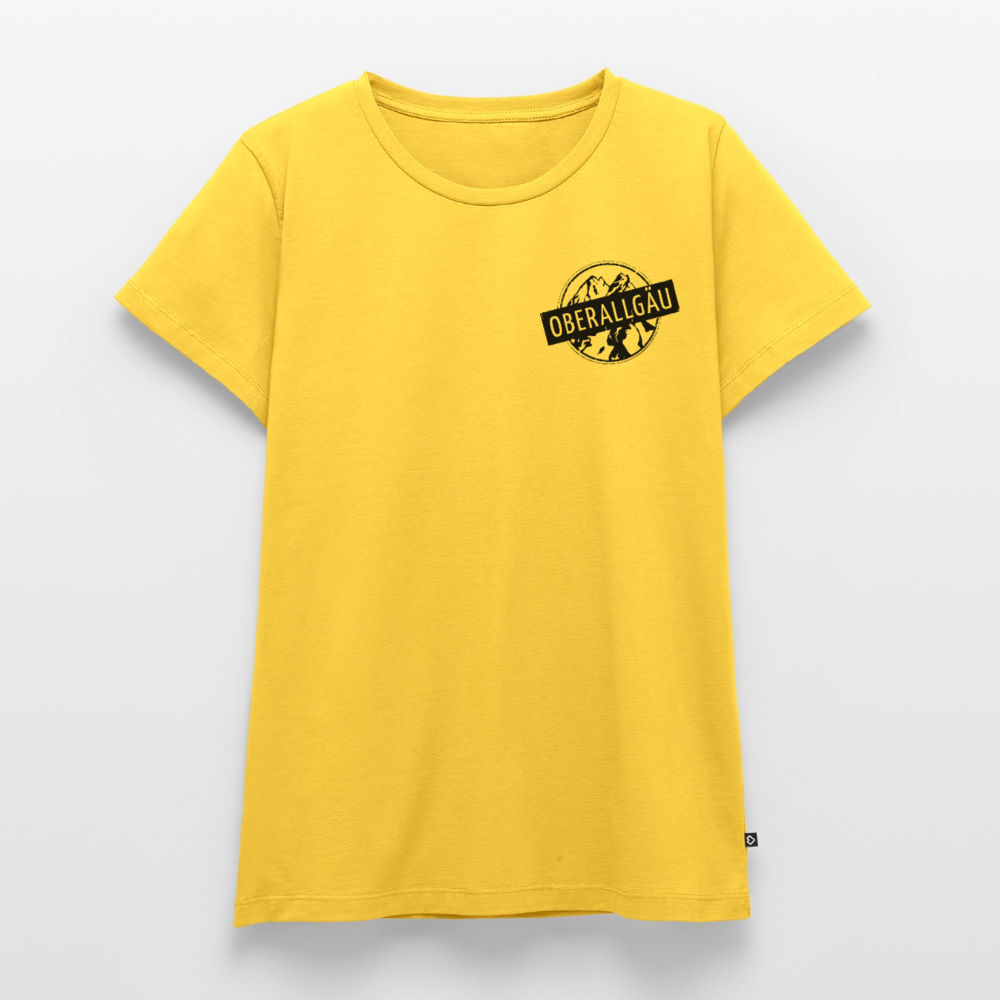 Frauen Premium T-Shirt | OBERALLGÄU - Sonnengelb