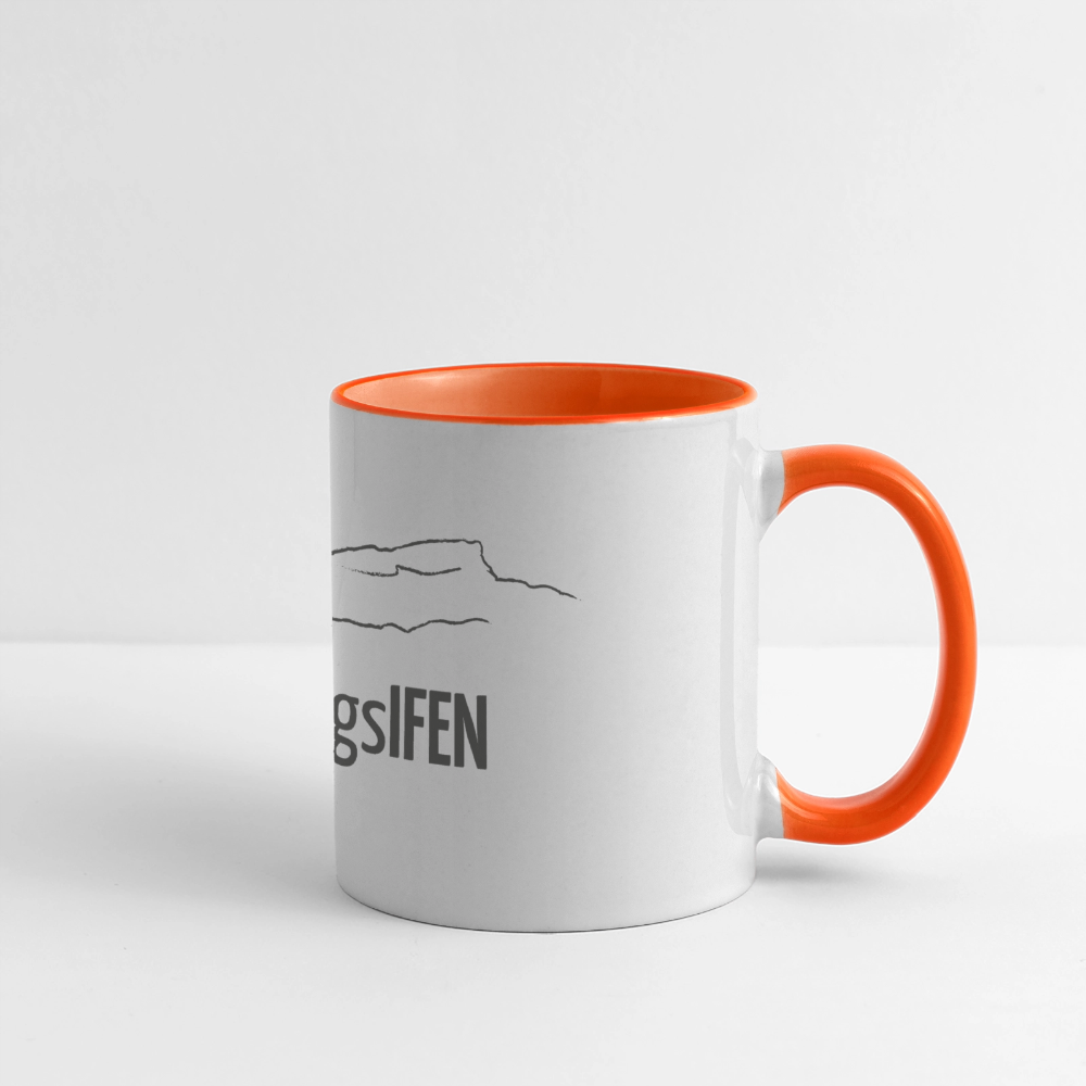 Panoramatasse | LieblingsIFEN - Weiß/Orange
