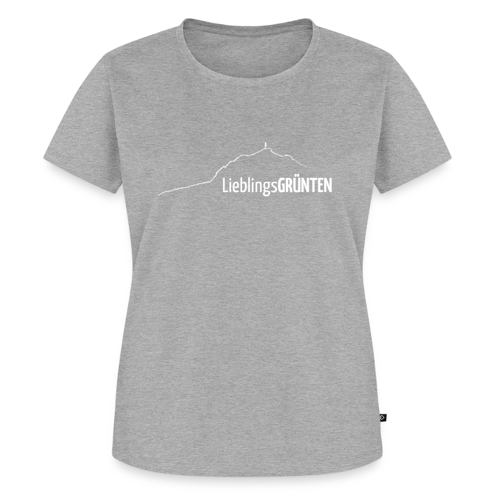 Frauen Premium T-Shirt | LieblingsGRÜNTEN - Grau meliert