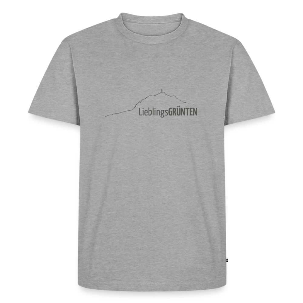 Männer Premium T-Shirt | LieblingsGRÜNTEN - Grau meliert