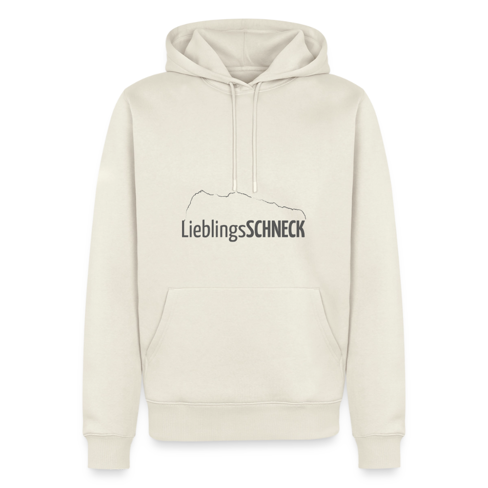 Männer Premium Hoodie | LieblingsSCHNECK - Naturweiß
