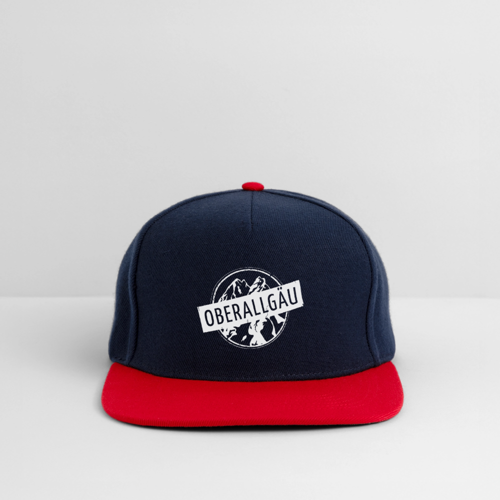 Snapback Cap | OBERALLGÄU - Navy/Rot