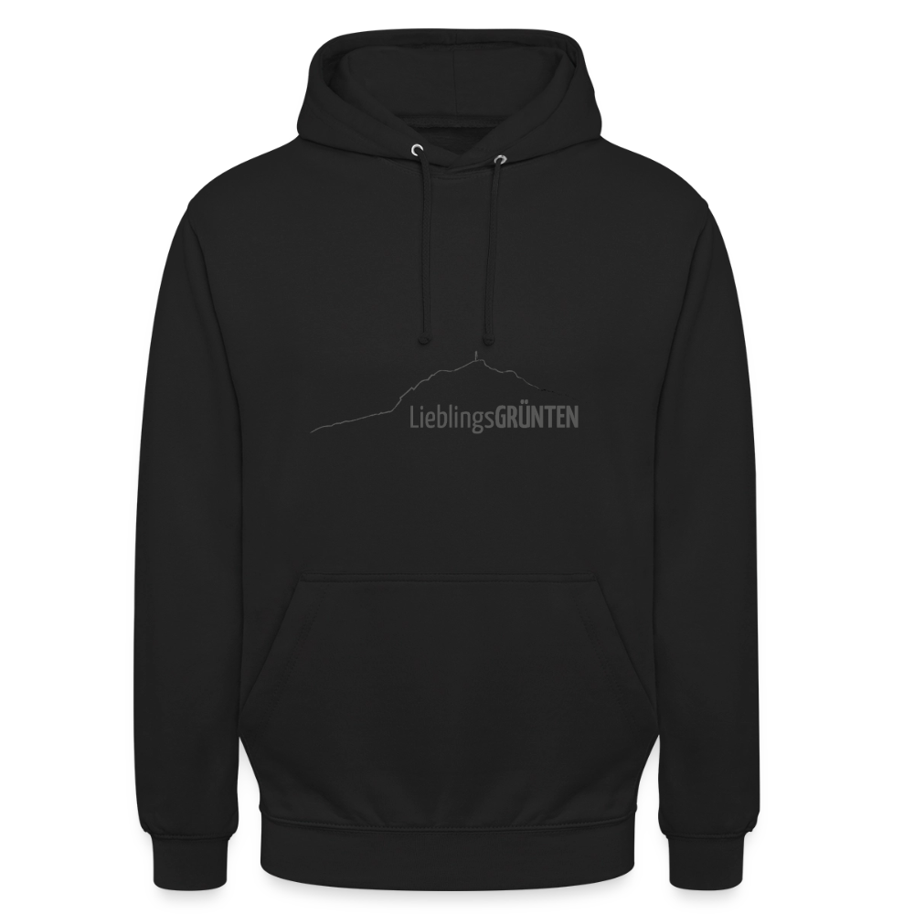 Unisex Hoodie | LieblingsGRÜNTEN - Schwarz