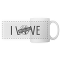 Panoramatasse | I LOVE - Weiß
