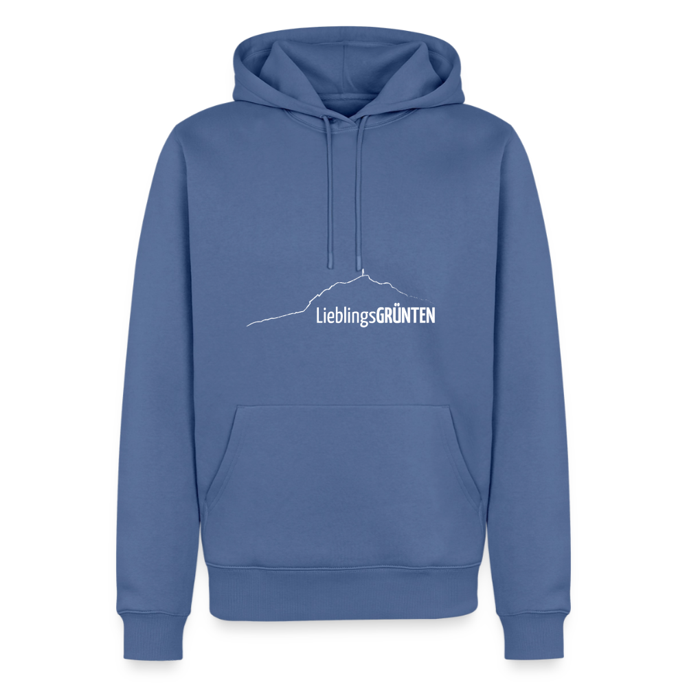 Männer Premium Hoodie | LieblingsGRÜNTEN - Taubenblau