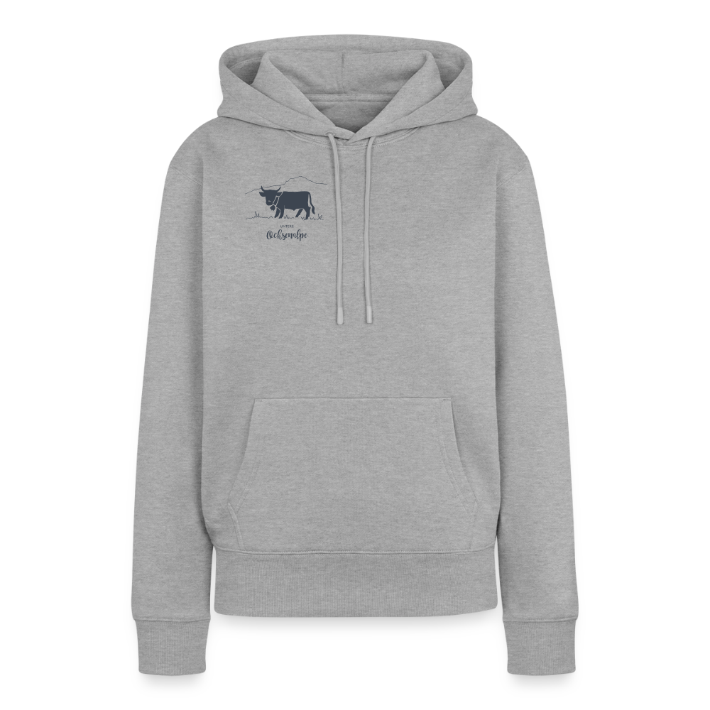Frauen Premium Hoodie | Untere Ochsenalpe - Grau meliert