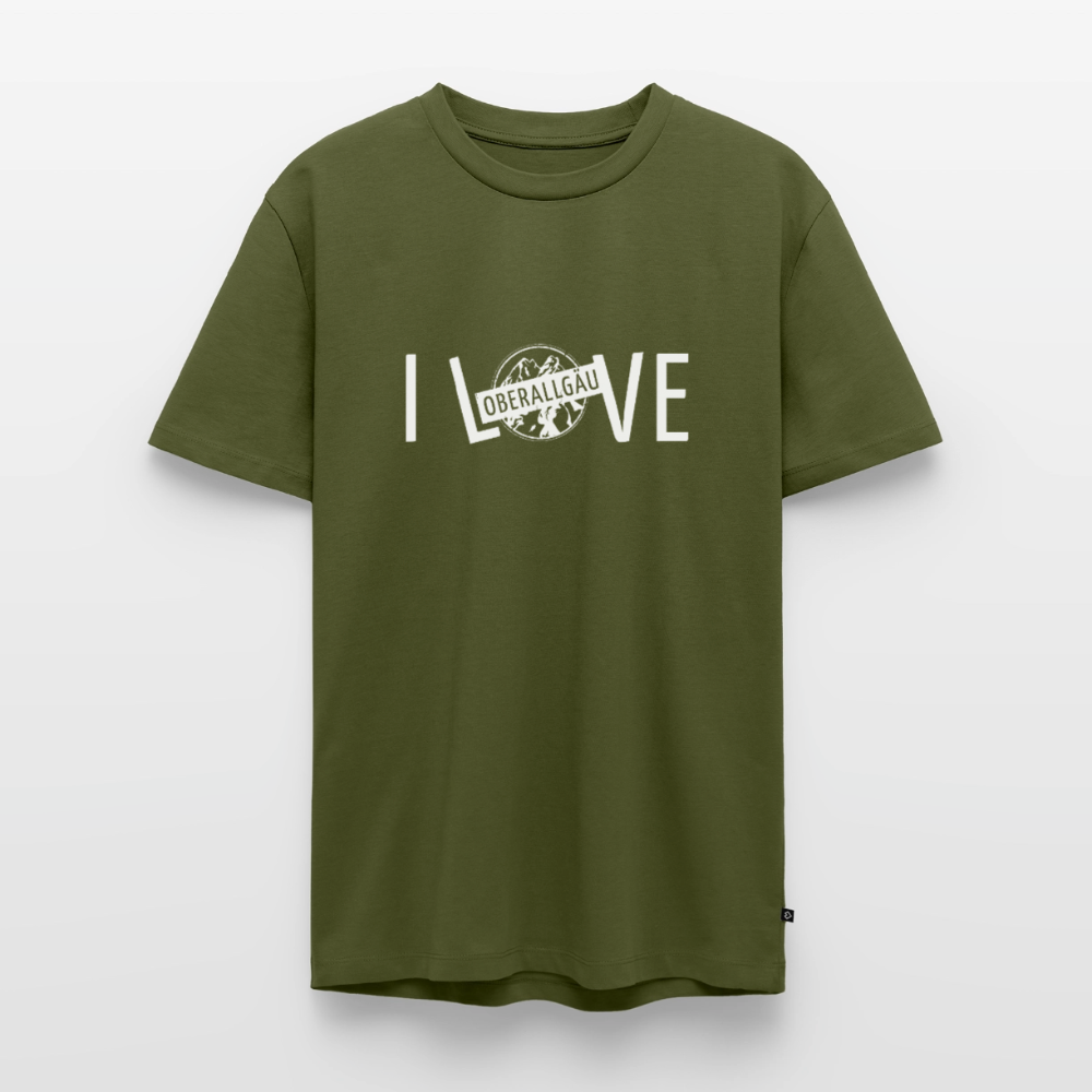 Männer Premium T-Shirt | I LOVE - Khaki