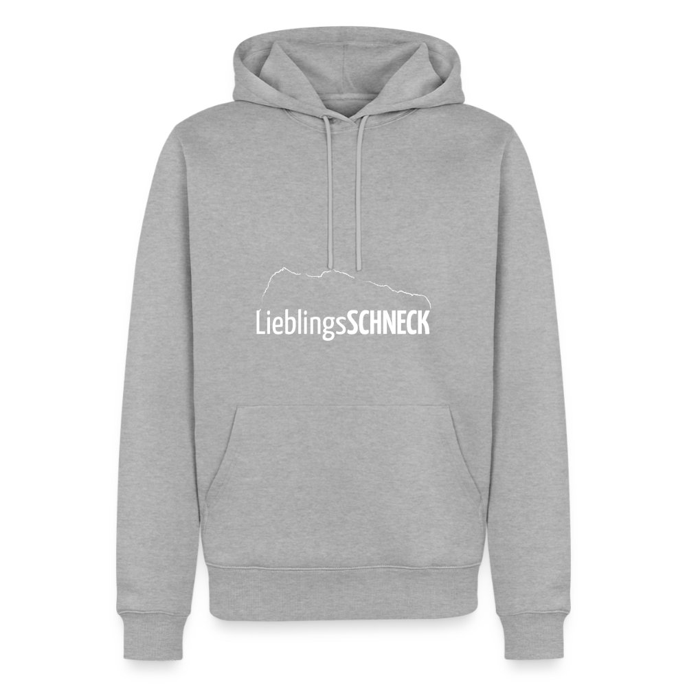 Männer Premium Hoodie | LieblingsSCHNECK - Grau meliert