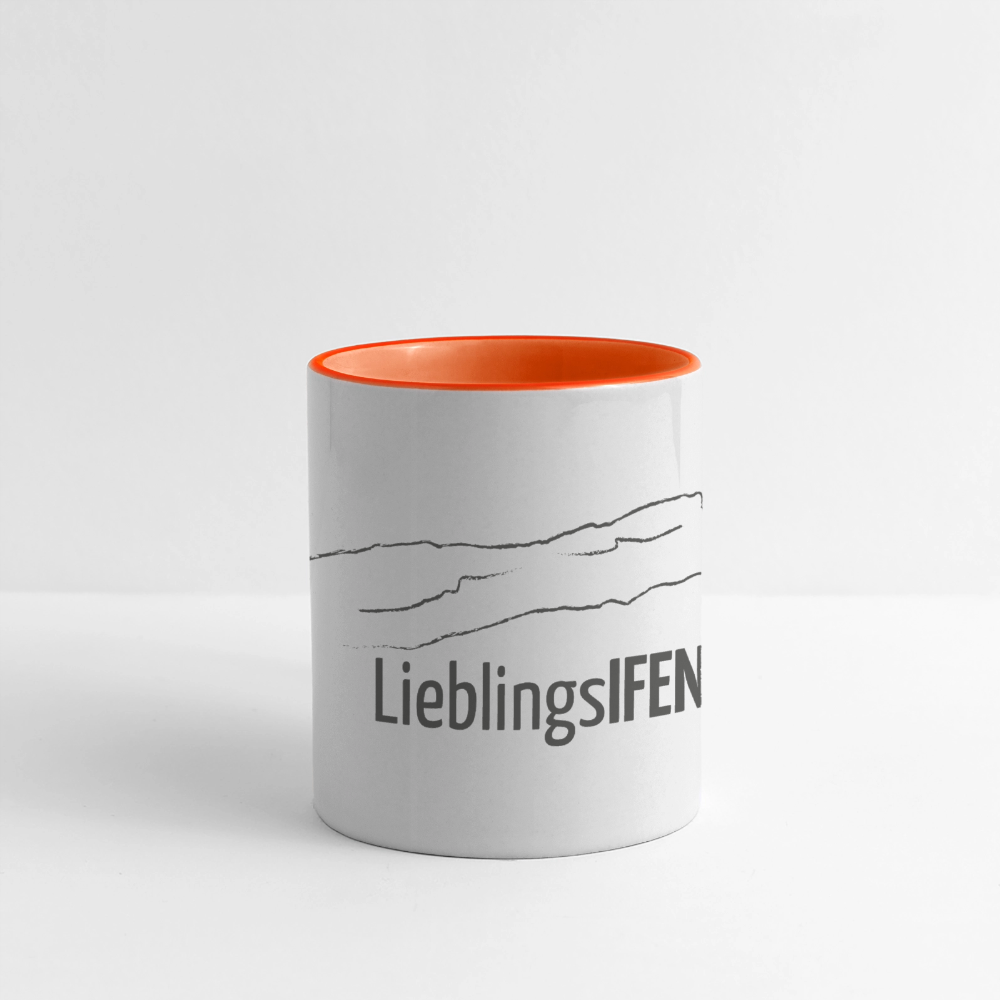 Panoramatasse | LieblingsIFEN - Weiß/Orange