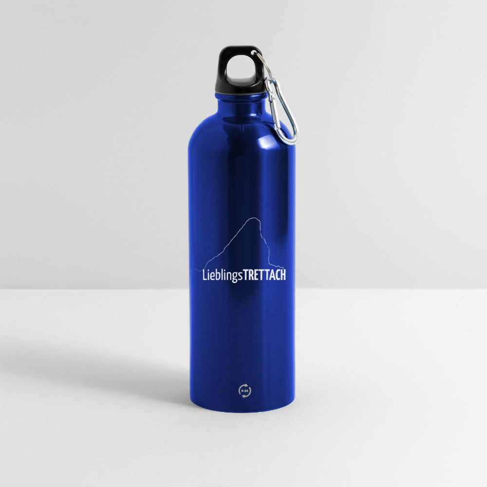 Trinkflasche mit Karabiner 750 ml | LieblingsTRETTACH - Königsblau