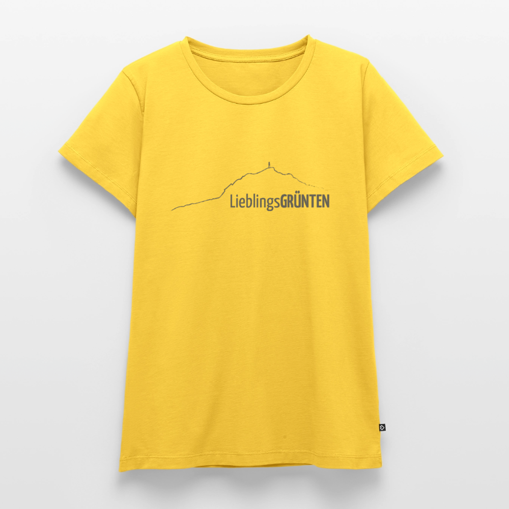 Frauen Premium T-Shirt | LieblingsGRÜNTEN - Sonnengelb