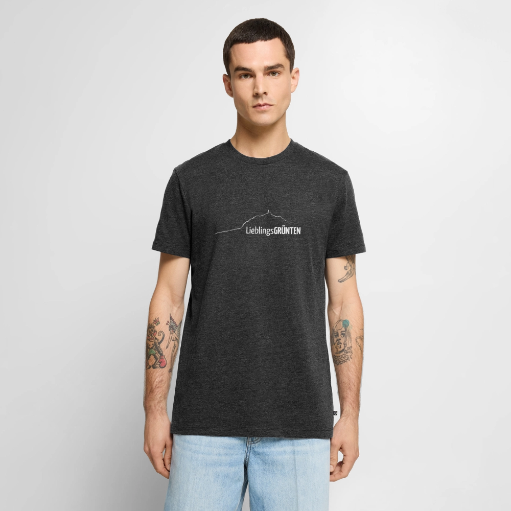 Männer Premium T-Shirt | LieblingsGRÜNTEN - Anthrazit meliert