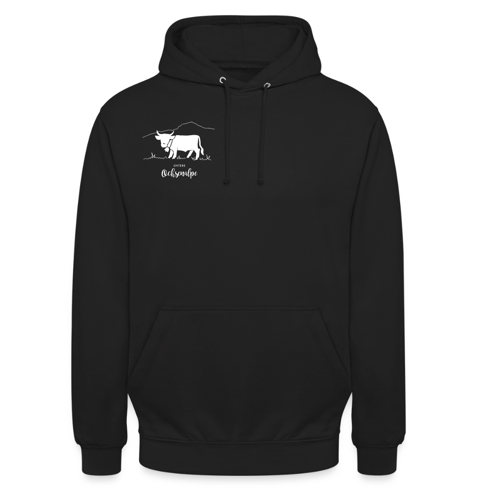 Unisex Hoodie | Untere Ochsenalpe - Schwarz