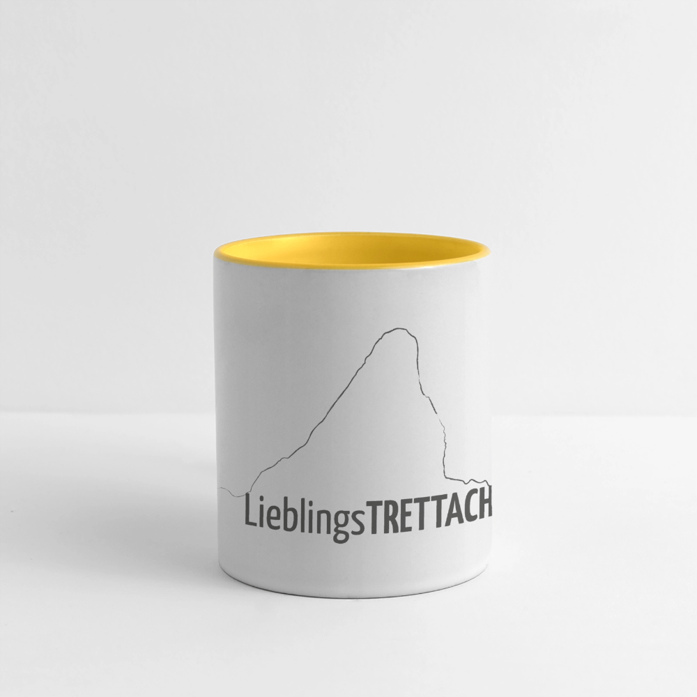 Panoramatasse | LieblingsTRETTACH - Weiß/Gelb