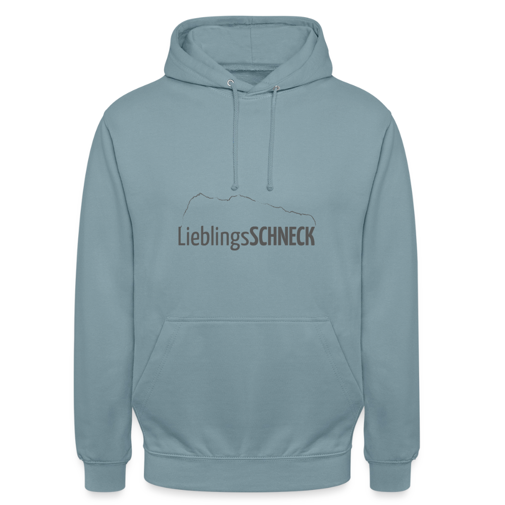 Unisex Hoodie | LieblingsSCHNECK - Nebelblau