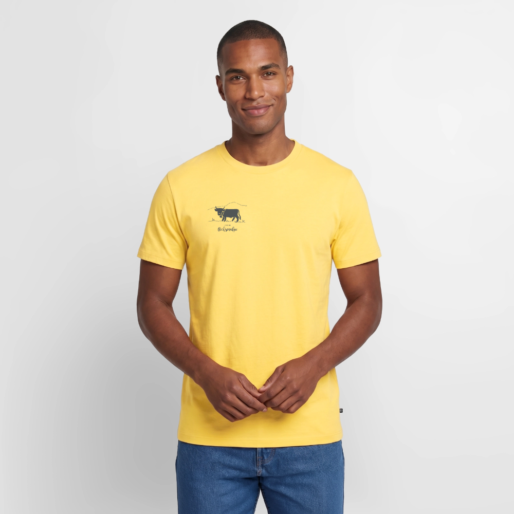 Männer Premium T-Shirt | Untere Ochsenalpe - Pastellgelb