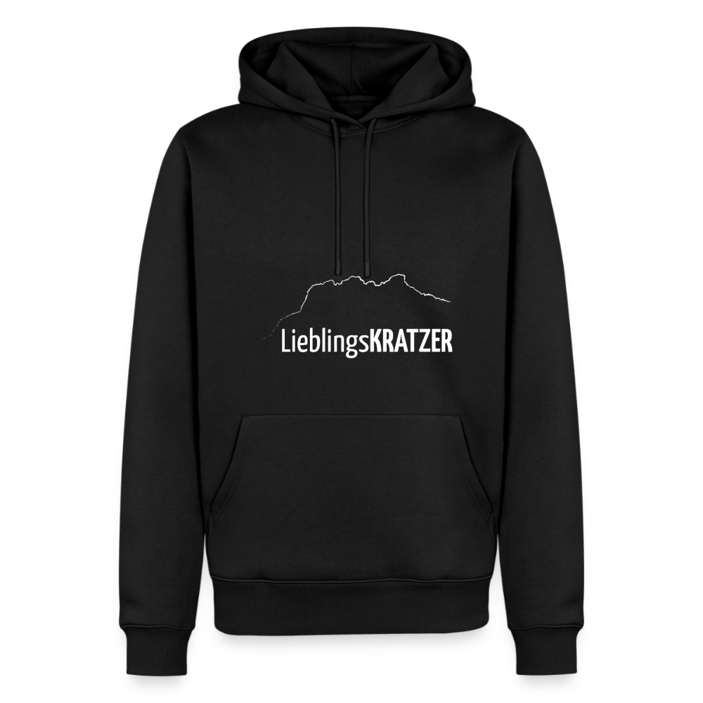 Männer Premium Hoodie | LieblingsKRATZER - Schwarz
