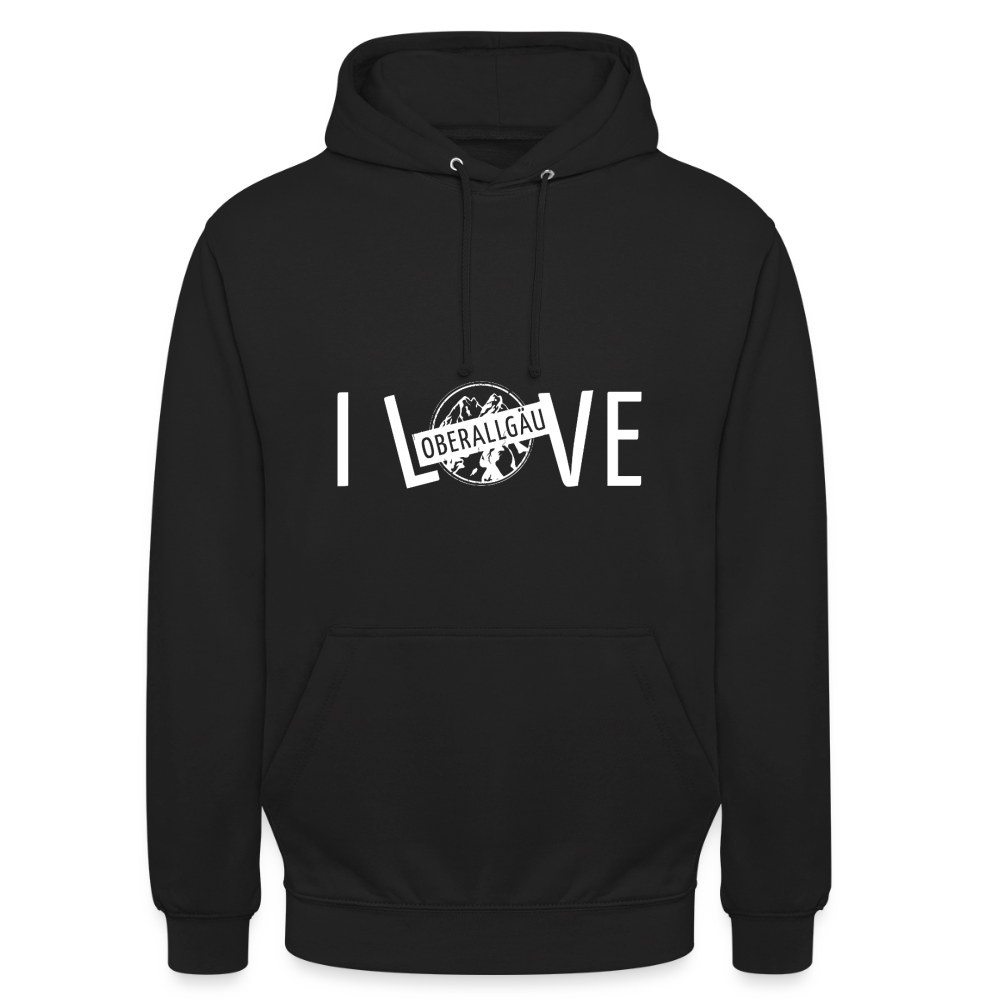 Unisex Hoodie | I LOVE - Schwarz