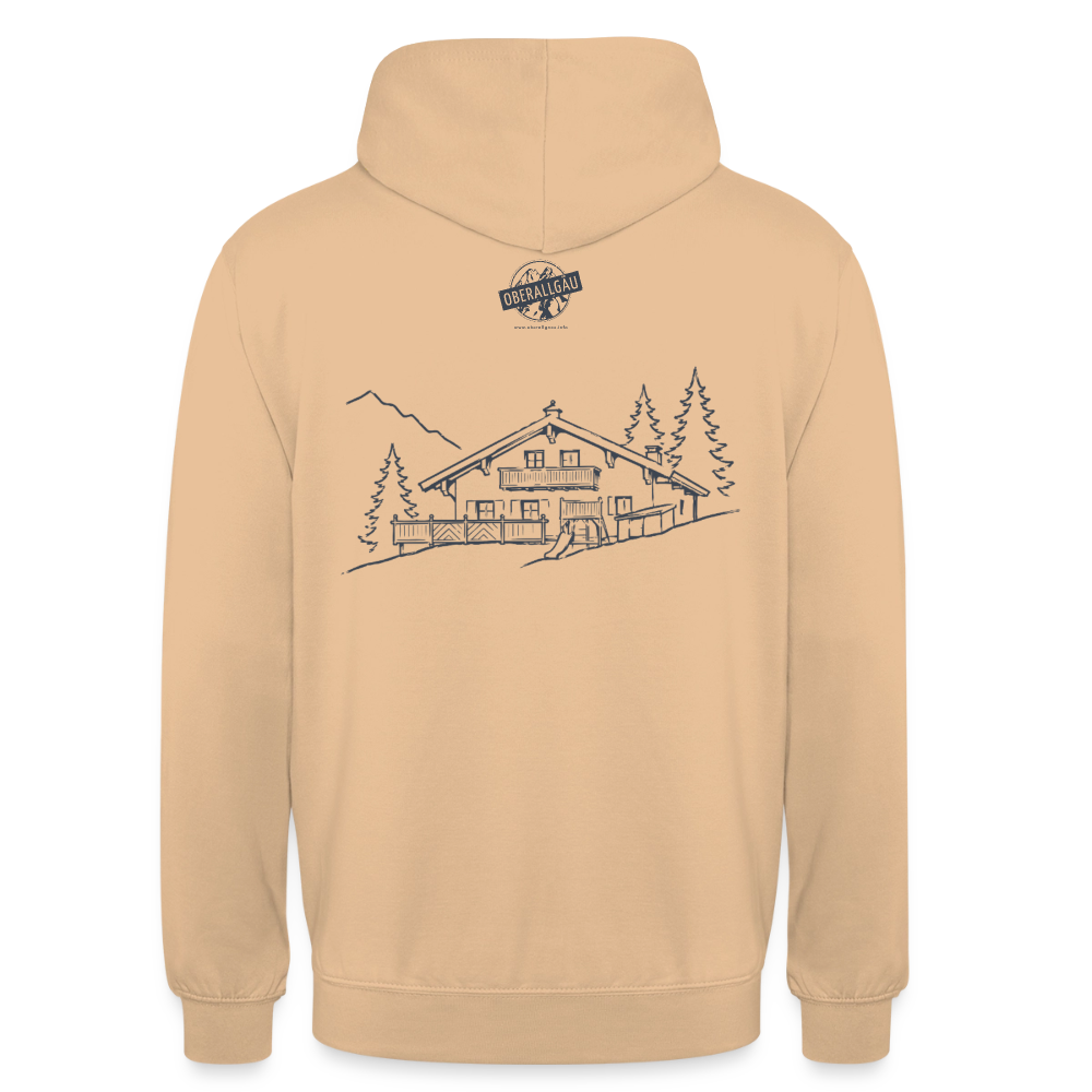Unisex Hoodie | Untere Ochsenalpe - Pfirsich