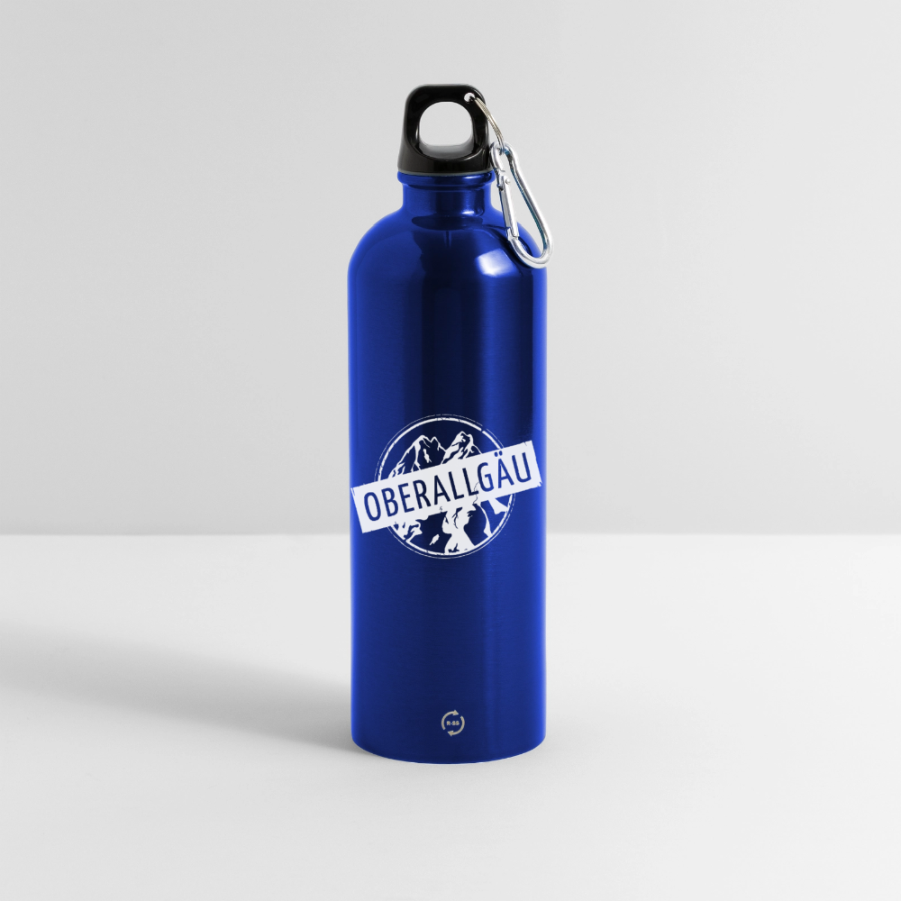 Trinkflasche mit Karabiner 750 ml | OBERALLGÄU - Königsblau