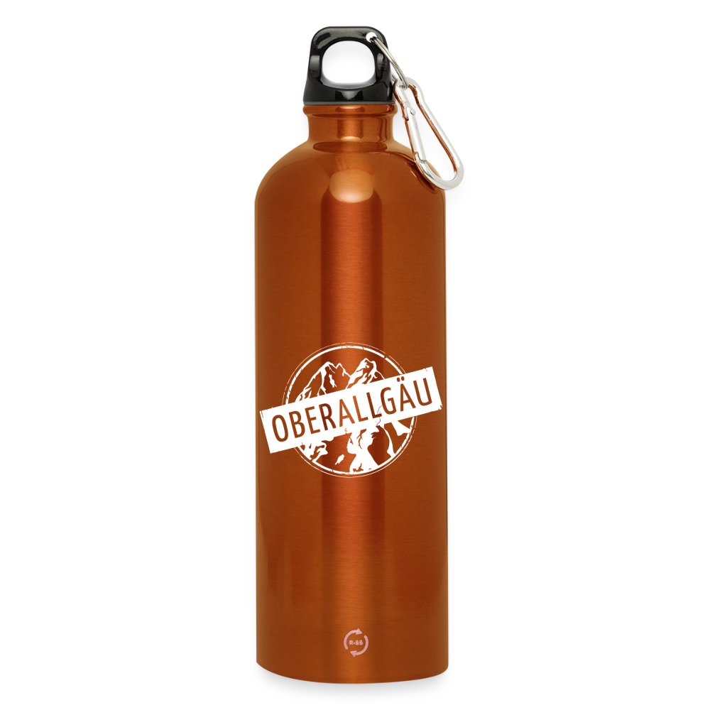 Trinkflasche mit Karabiner 750 ml | OBERALLGÄU - Orange