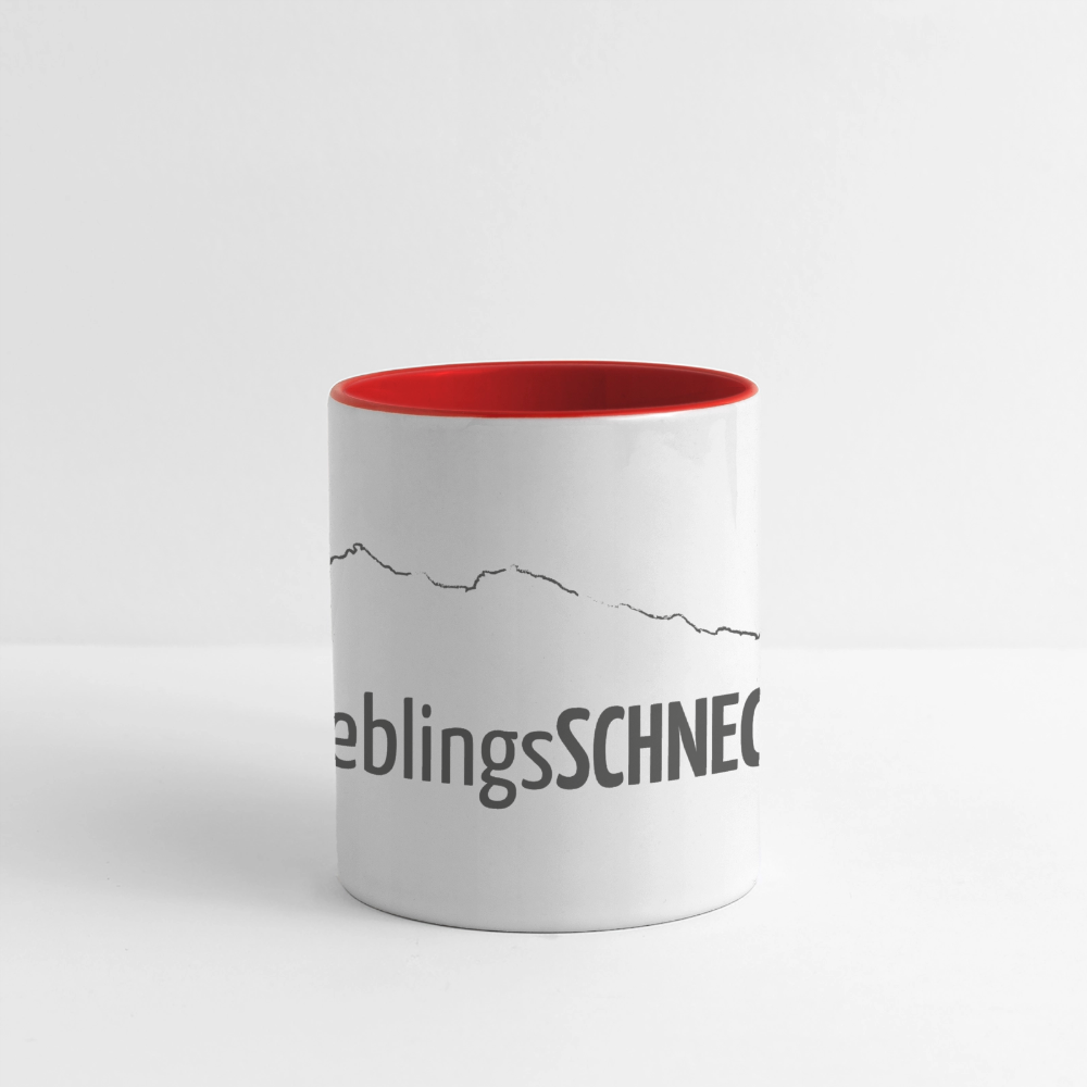Panoramatasse | LieblingsSCHNECK - Weiß/Rot