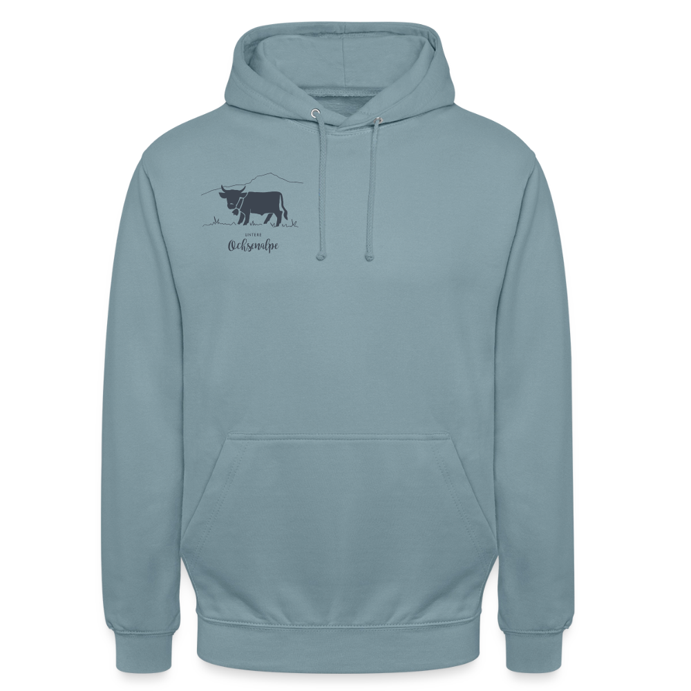 Unisex Hoodie | Untere Ochsenalpe - Nebelblau