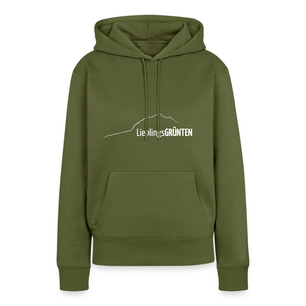 Frauen Premium Hoodie | LieblingsGRÜNTEN - Khaki