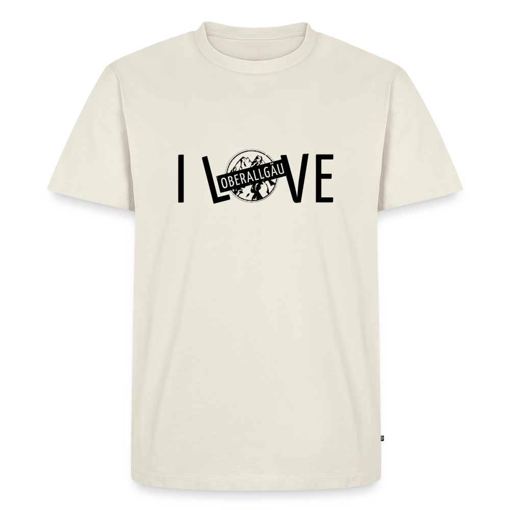 Männer Premium T-Shirt | I LOVE - Naturweiß