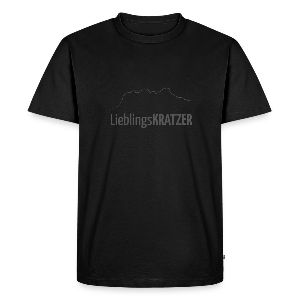 Männer Premium T-Shirt | LieblingsKRATZER - Schwarz