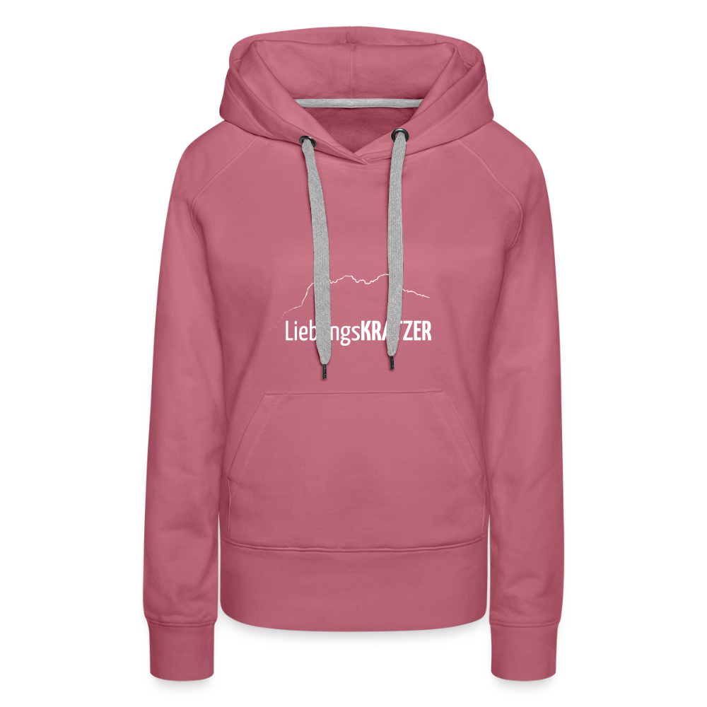 Frauen Premium Hoodien | LieblingsKRATZER - Malve