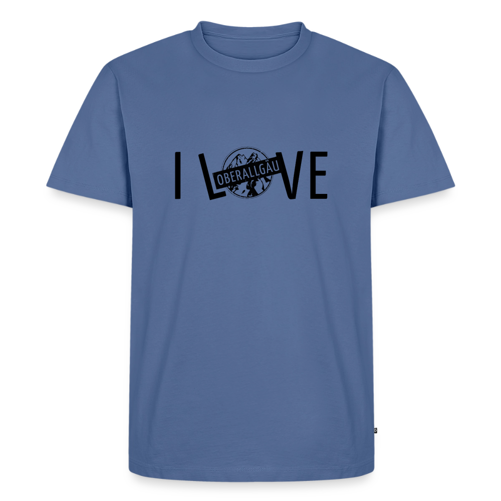Männer Premium T-Shirt | I LOVE - Taubenblau