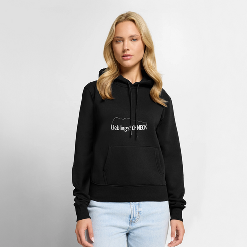Frauen Premium Hoodie | LieblingsSCHNECK - Schwarz