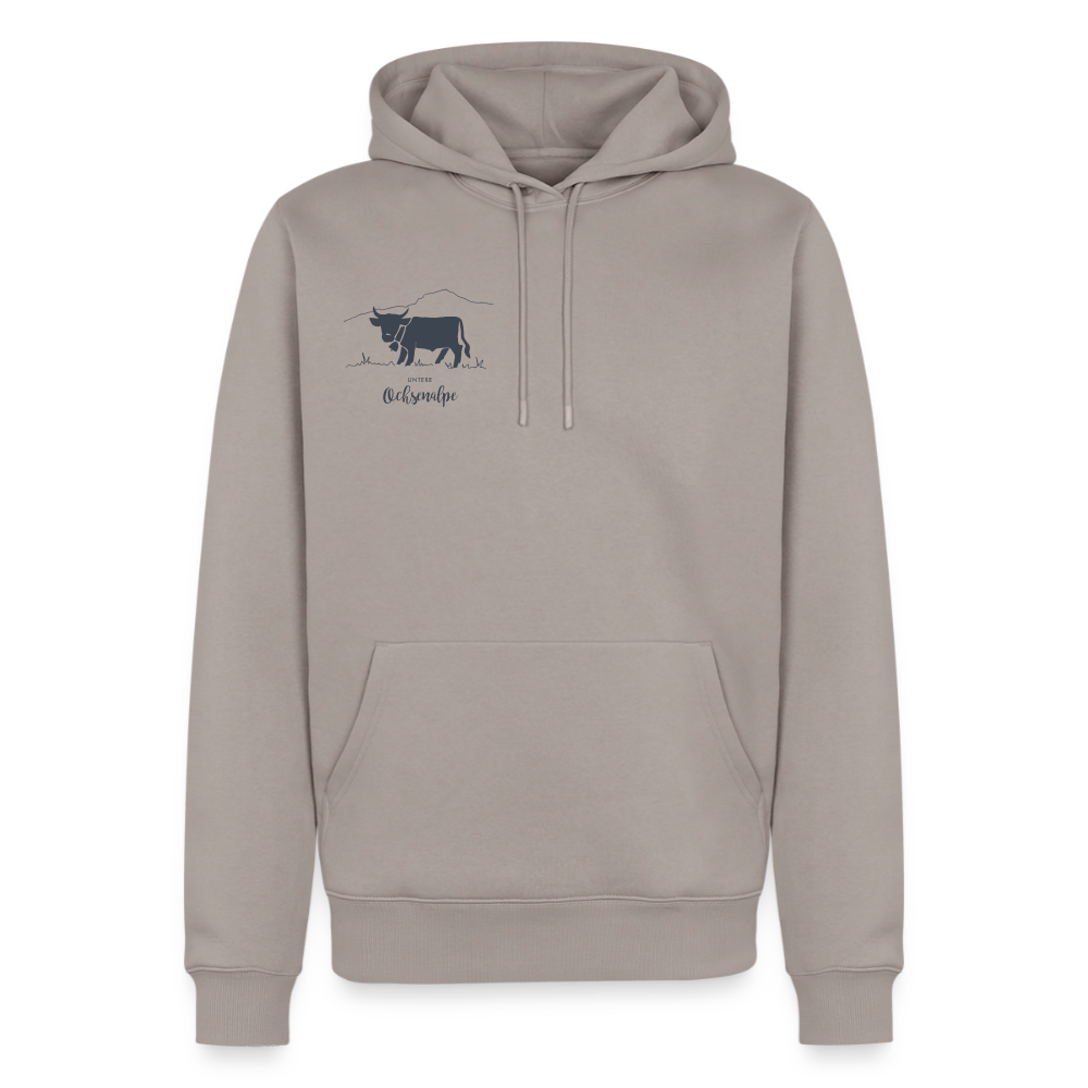 Männer Premium Hoodie | Untere Ochsenalpe - Taupe
