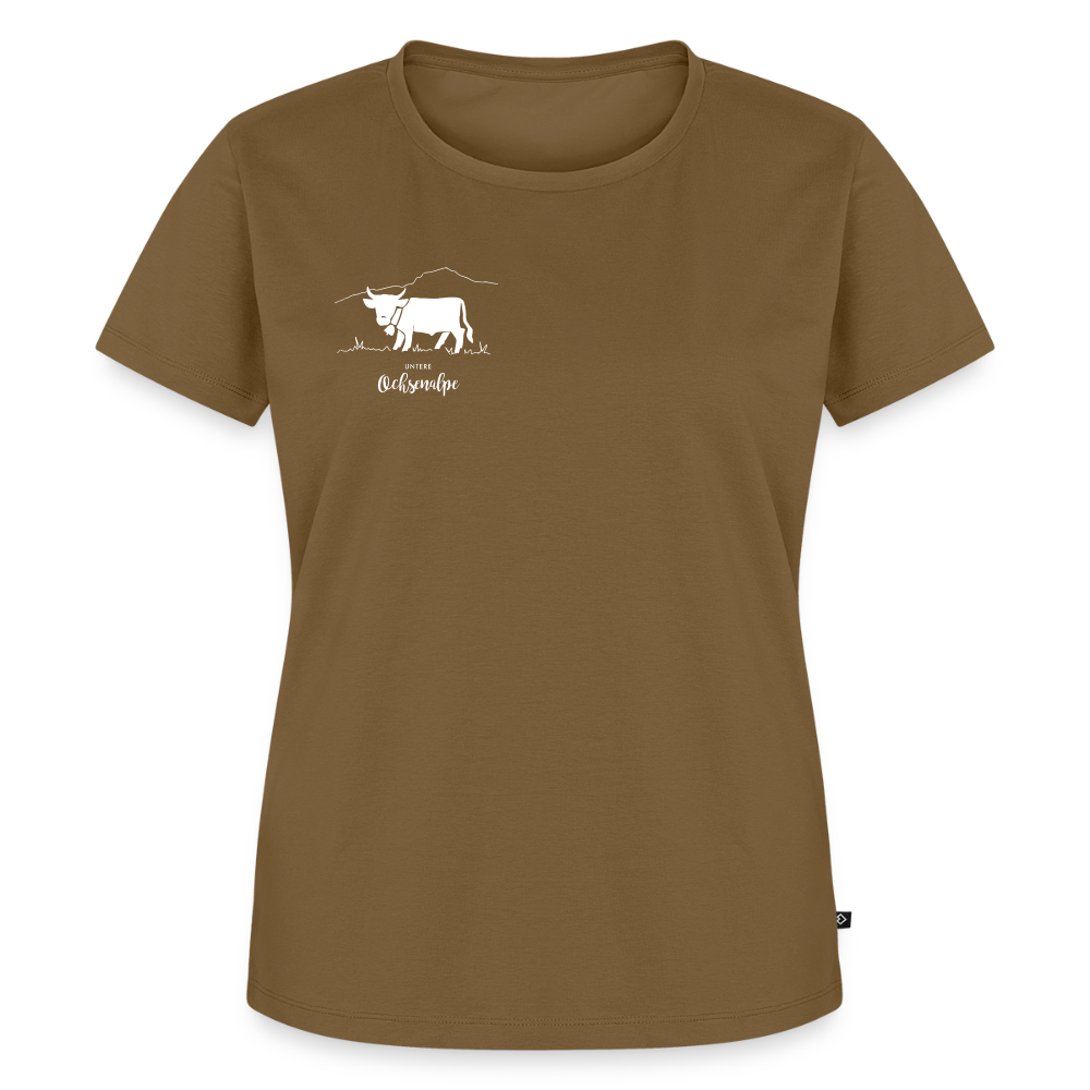 Frauen Premium T-Shirt | Untere Ochsenalpe - Nussbraun