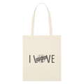 Stanley/Stella Bio-Stoffbeutel | I LOVE - Natur