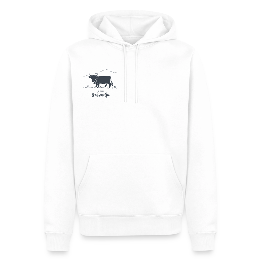 Männer Premium Hoodie | Untere Ochsenalpe - Weiß