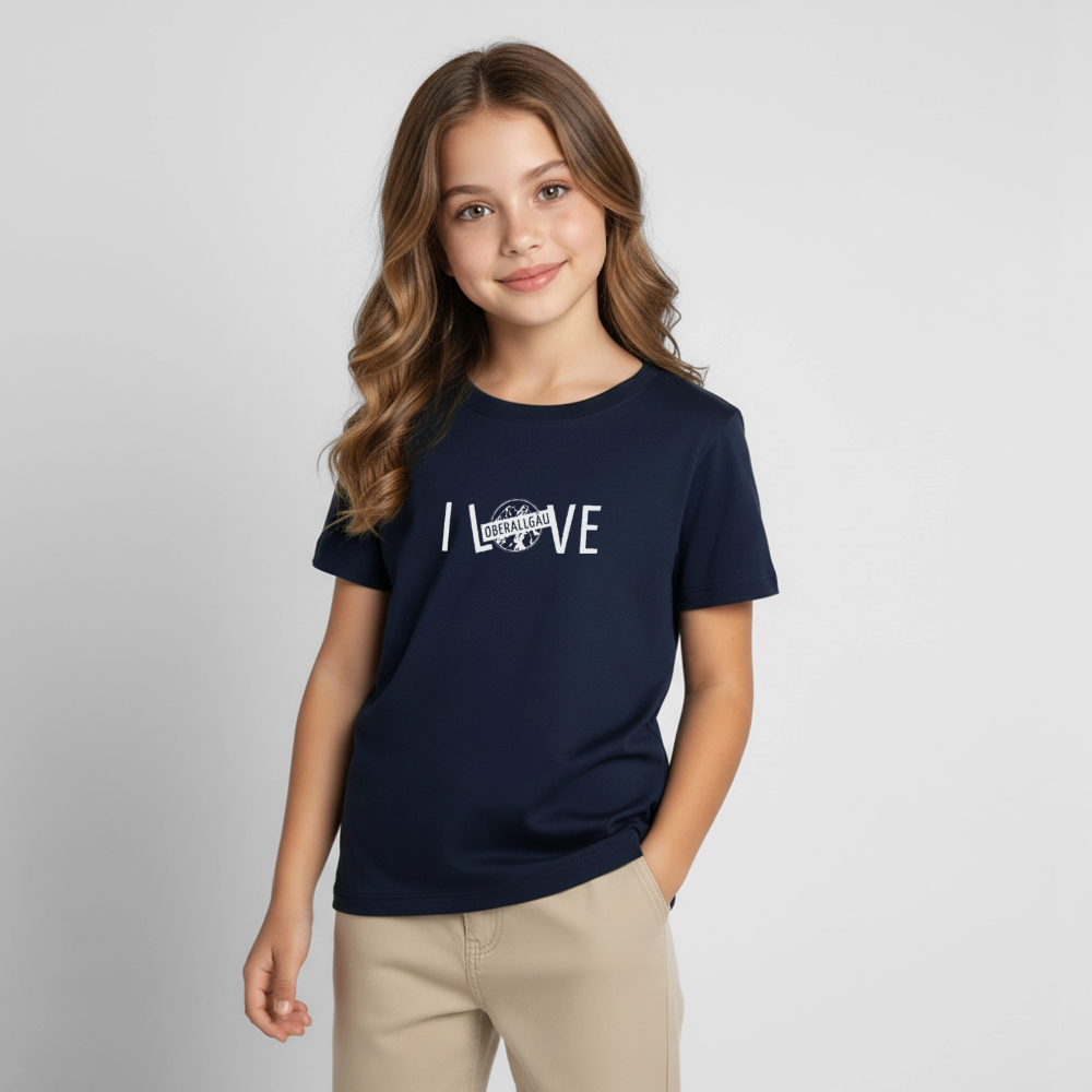 Kinder T-Shirt | I LOVE - Navy