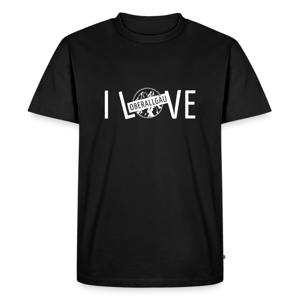 Männer Premium T-Shirt | I LOVE - Schwarz