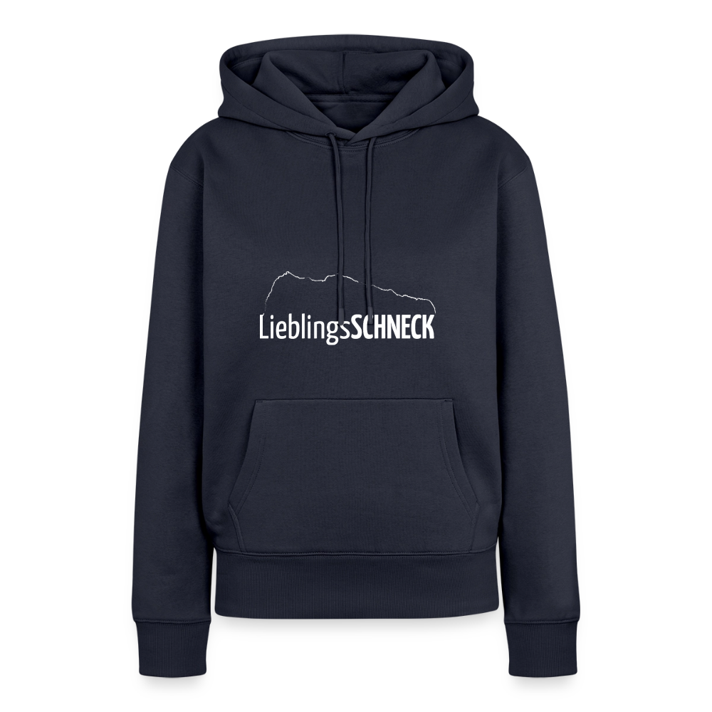Frauen Premium Hoodie | LieblingsSCHNECK - Navy