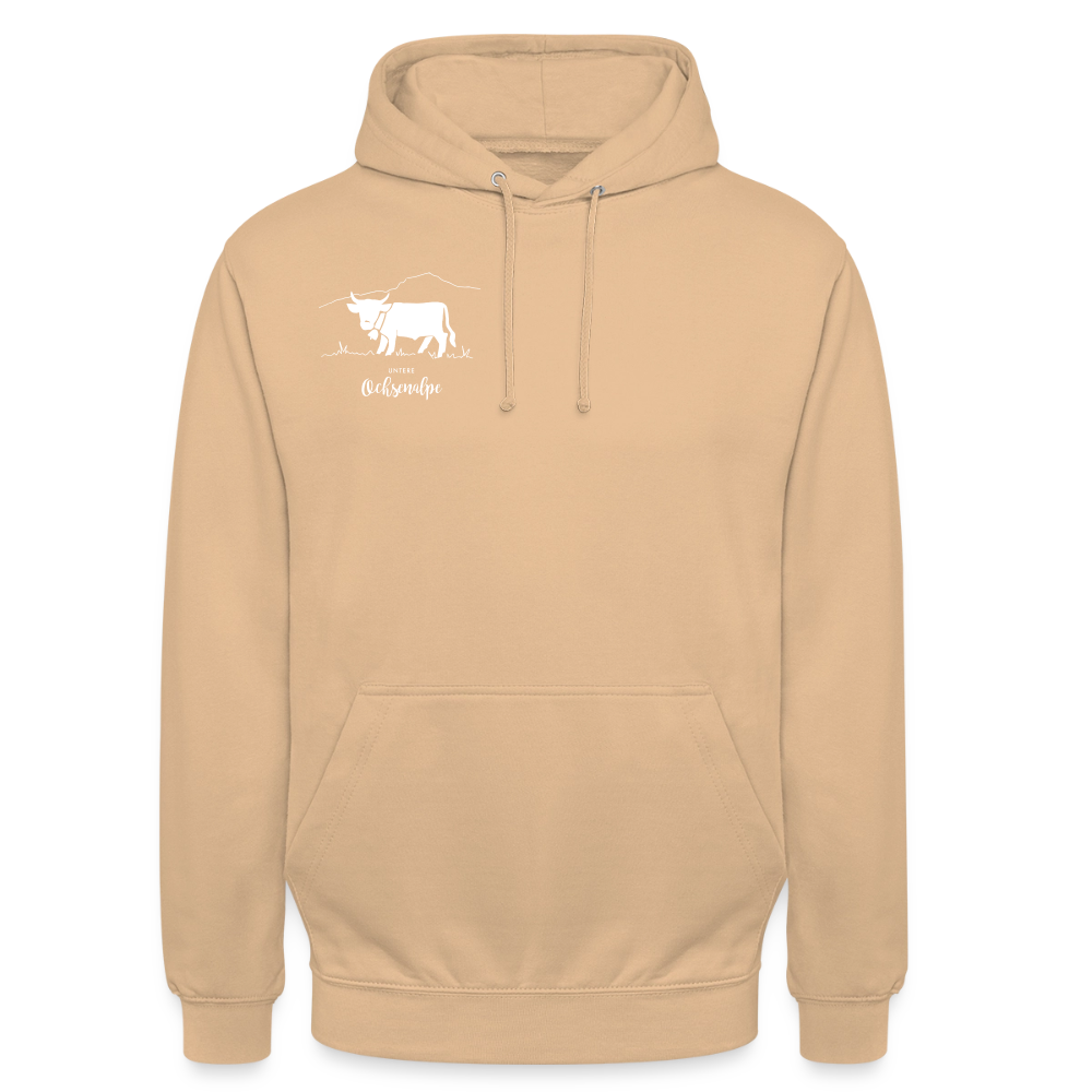 Unisex Hoodie | Untere Ochsenalpe - Pfirsich