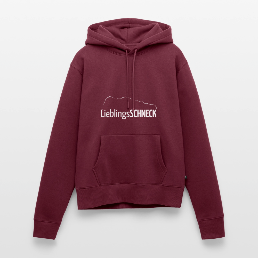 Frauen Premium Hoodie | LieblingsSCHNECK - Burgunderrot