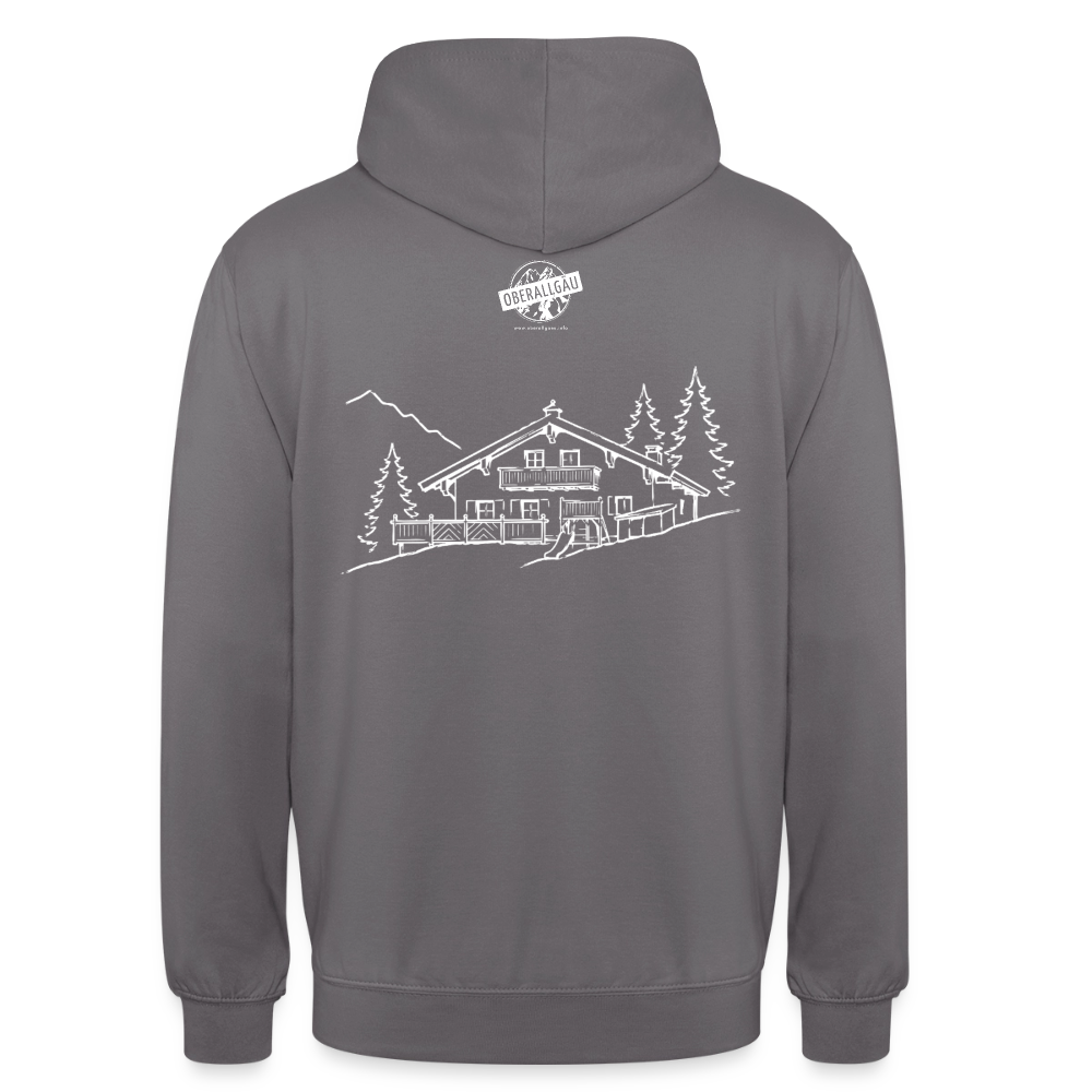 Unisex Hoodie | Untere Ochsenalpe - Mittelgrau