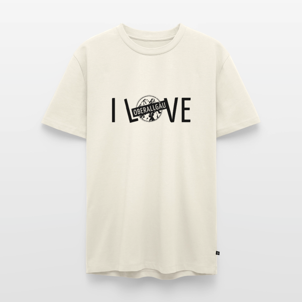 Männer Premium T-Shirt | I LOVE - Naturweiß